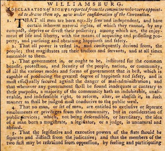 Virginia Declaration